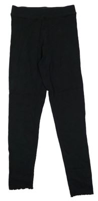 Čierne rebrované legíny Primark