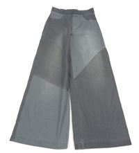 Šedé široké tregíny riflového vzhledu H&M