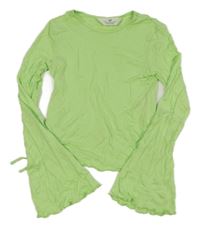 Svetlozelené crop tričko H&M