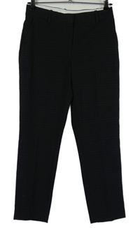 Dámské černo-šedé kostkované kalhoty H&M