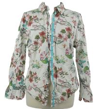 Dámská bílá květovaná halenka Atelier 