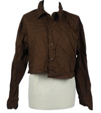 Dámská hnědá crop halenka H&M