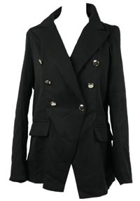 Dámský černý blejzr s gombíky Shein 