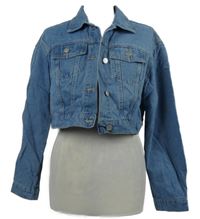 Dámská světlemodrá riflová crop bunda Dazy 