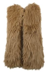 Dámská růžová svetrovo/kožešinová vesta Atmosphere 