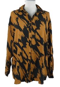 Dámska medovo-čierna vzorovaná blúzka George