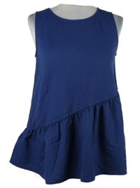 Nové - Dámský tmavomodrý peplum top Primark 
