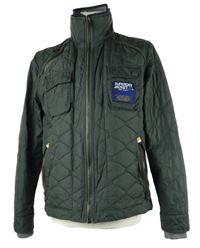 Pánská khaki šusťáková zateplená bunda Superdry 