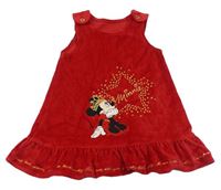 Červené zamatové šaty s Minnie George