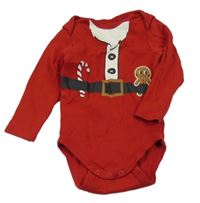 Červené body s potiskem- Santa Claus C&A