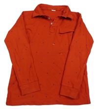 Černé vzorované polo triko Champion