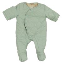 Mátová šusťáková prošívaná zateplená kombinéza Hema