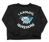 Čierna športová mikina s obrázkom Shein