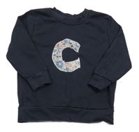 Tmavomodrá mikina s písmenem George