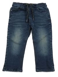 Tmavomodré teplákové rifle Next