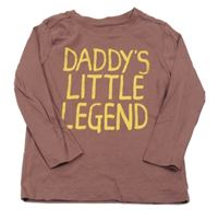 Mahagonové triko s nápisem Nutmeg