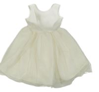 Smetanové šaty s tylovou sukní H&M