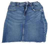 Tmavomodrá rifľová sukňa Only