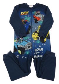 Tmavomodrý fleecový overal s Paw Patrol Nickelodeon