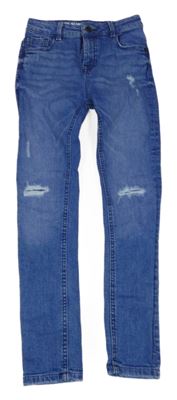 Modré super skinny rifle s prošoupáním Denim Co.