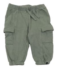 Khaki cargo tepláky H&M