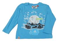 Modré triko s formulí a planetou lego