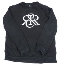 Čierna mikina s logom River Island