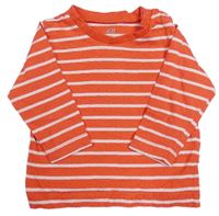 Červeno-biele pruhované tričko H&M
