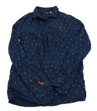 Tmavomodrá vzorovaná košeľa Okaidi