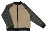 Béžovo-kockovaná prepínaci mikina Matalan