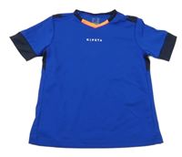 Safírovo-čierne športové tričko Kipsta