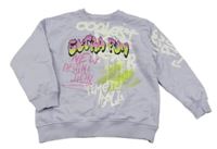 Fialová mikina s potlačou Zara