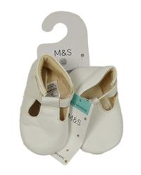 Nové - Bílé koženkové capáčky M&S