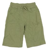 Khaki teplákové kraťasy Topolino