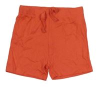 Oranžové žebrované bavlněné kraťasy Primark