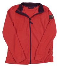 Červená fleecová funkčná prepínaci mikina zn. Crivit