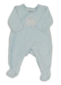 Svetlomodrý zamatový overal s ličkou Orchestra