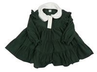 Nové - Tmavozelené menšestrové šaty Shein