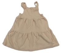 Svetloružové rebrované teplákové šaty C&A