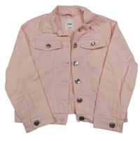 Světlerůžová riflová bunda Sinsay