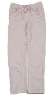 Svetloružové džegíny s volánikmi Kiki&Koko