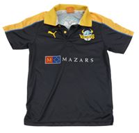 Černo-žlutý sportovní dres s výšivkou Puma