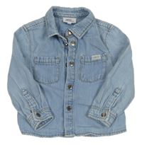 Svetlomodrá rifľová košeľová bunda Cuddle and smiles