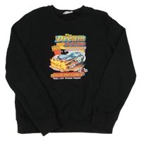 Čierna mikina s autom Shein