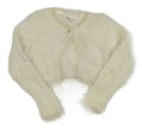 Smotanové chlpaté svetrové bolerko H&M