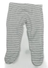 Šedo-bílé pruhované polodupky F&F