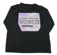 Černé triko s nápisem George 