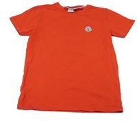 Červené tričko s logem Moncler
