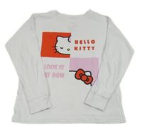 Biele tričko s Hello Kitty Sanrio