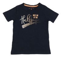 Tmavomodré tričko s nápisem Tom Tailor 